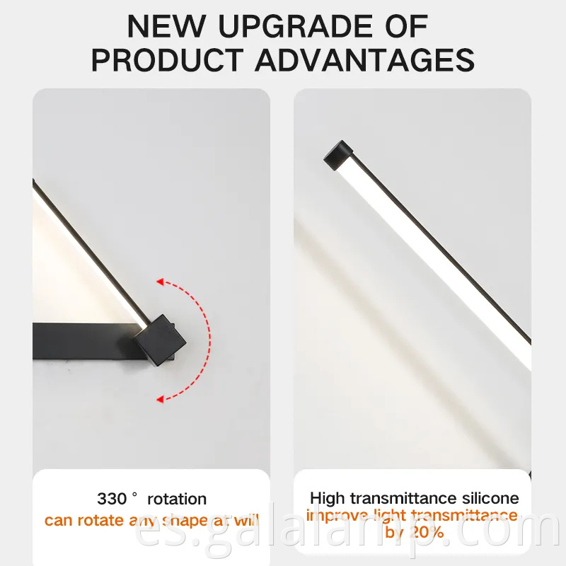 Lámpara de pared LED contemporánea de 220V para una elegante decoración interior